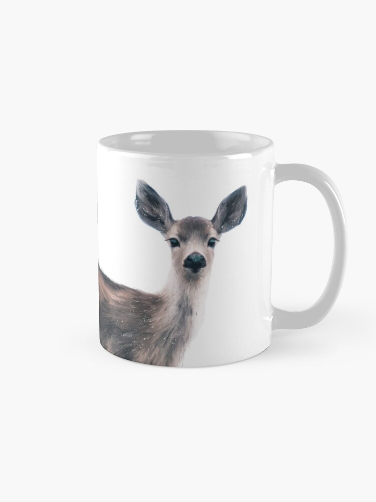 Alternate view of Deer on Slate Blue Mug