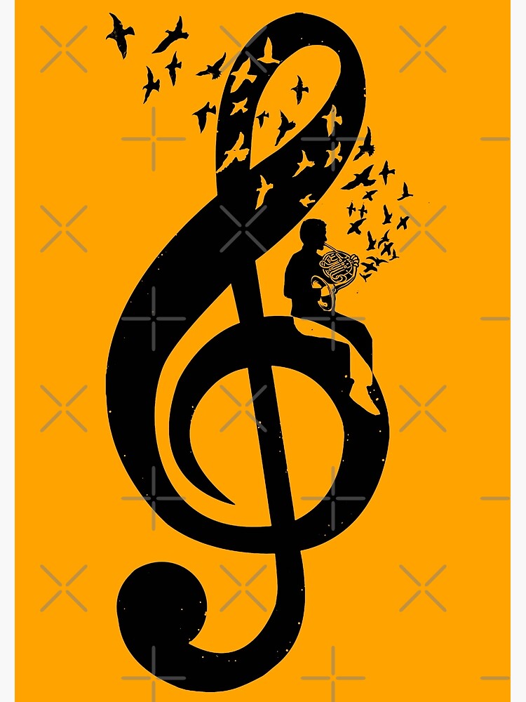 Treble Clef - French Horn by barmalisiRTB