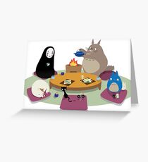 Tarjeta de felicitación Studio Ghibli Tea Time