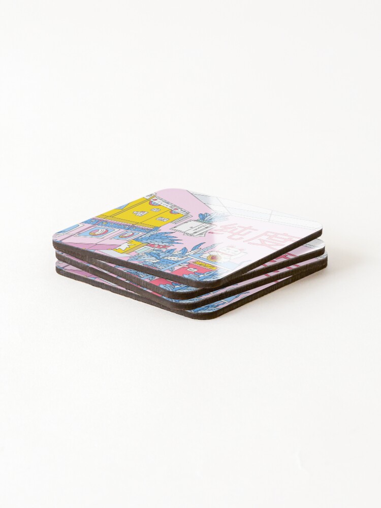 Alternate view of MANEKI WASH BLUE Coasters (Set of 4)