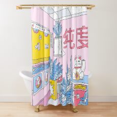 Cortina de ducha MANEKI LAVADO AZUL