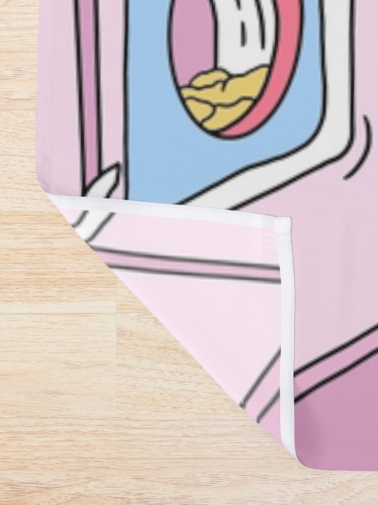 Alternate view of MANEKI WASH BLUE Shower Curtain