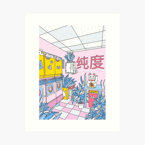 Vista previa del artículo con la obra «MANEKI WASH BLUE», diseñado y vendido por theeighth.