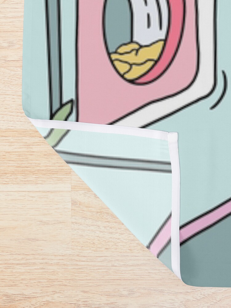 Alternate view of MANEKI WASH GREEN Shower Curtain