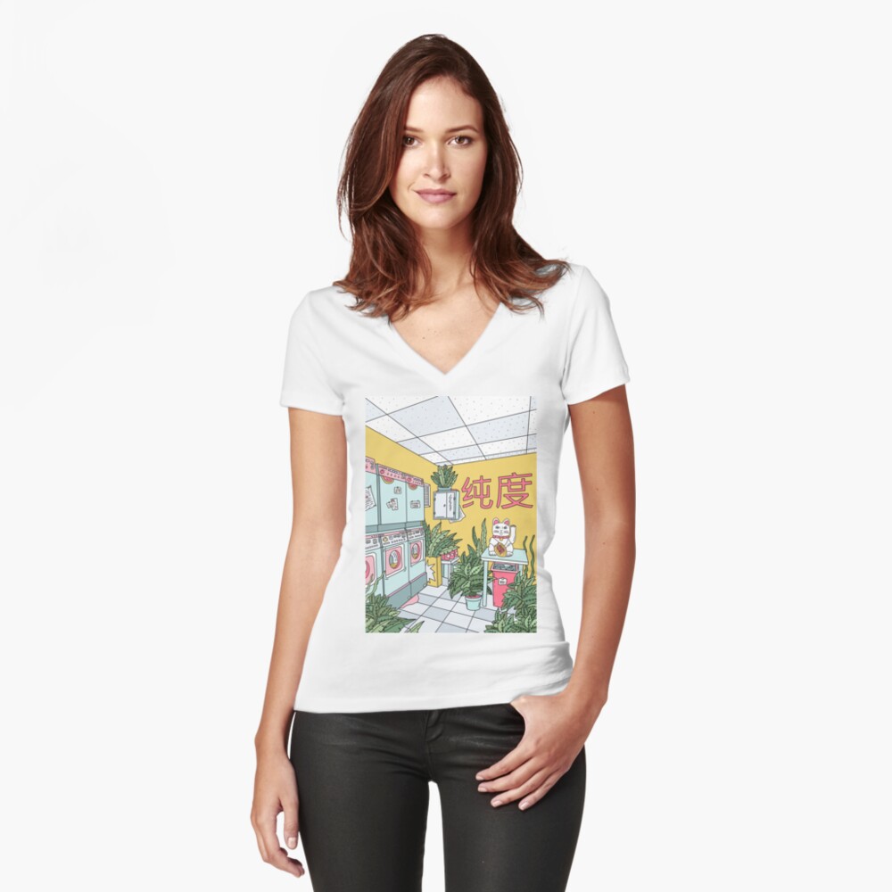 Item preview, Fitted V-Neck T-Shirt designed and sold by theeighth.