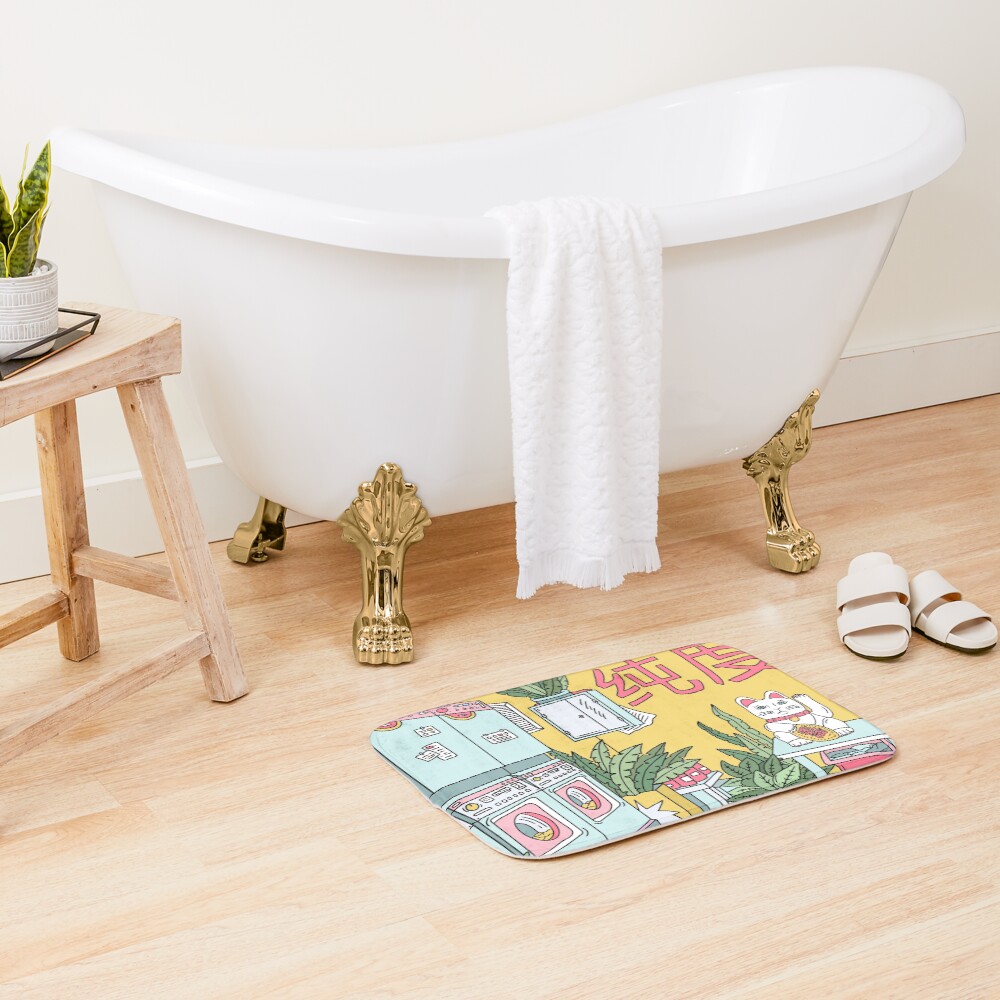 MANEKI WASH GREEN Bath Mat