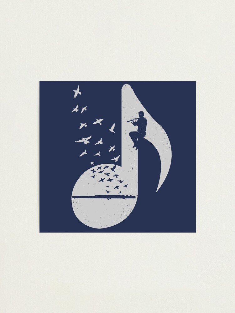 Alternate view of Musical note - Flute Photographic Print