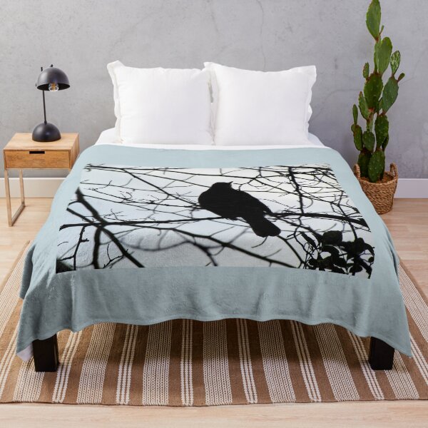Item preview, Silhouette of a Blackbird, close up. designed and sold by delightedtodraw.