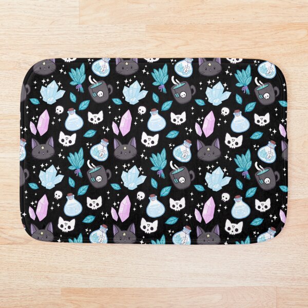 Herb Witch // Black Bath Mat