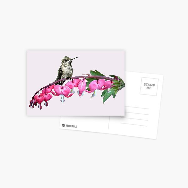 Item preview, Humming Bird on Pink Bleedingheart designed and sold by Chere Lei.