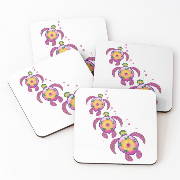 Item preview, Tropical Hawaiian Honu Turtles designed and sold by BailoutIsland.