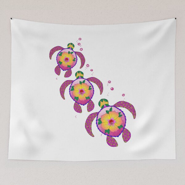Item preview, Tropical Hawaiian Honu Turtles designed and sold by BailoutIsland.