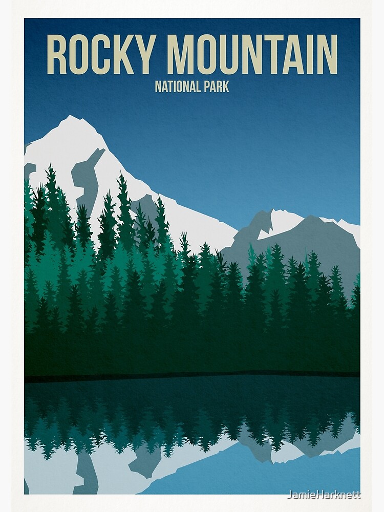 Disover Rocky Mountain National Park Premium Matte Vertical Poster