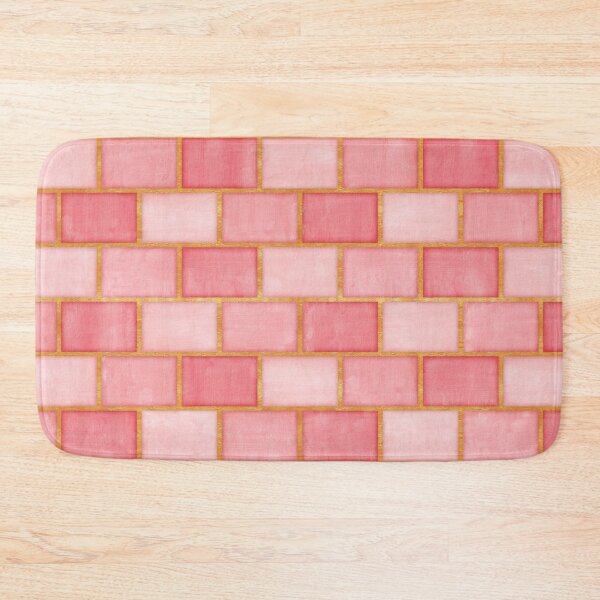 Item preview, Gold and Rose Blush Pink Bricks designed and sold by Elsy's Art.