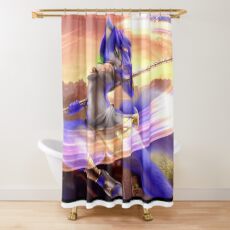 Krystal Training 2 - StaffCombat Shower Curtain