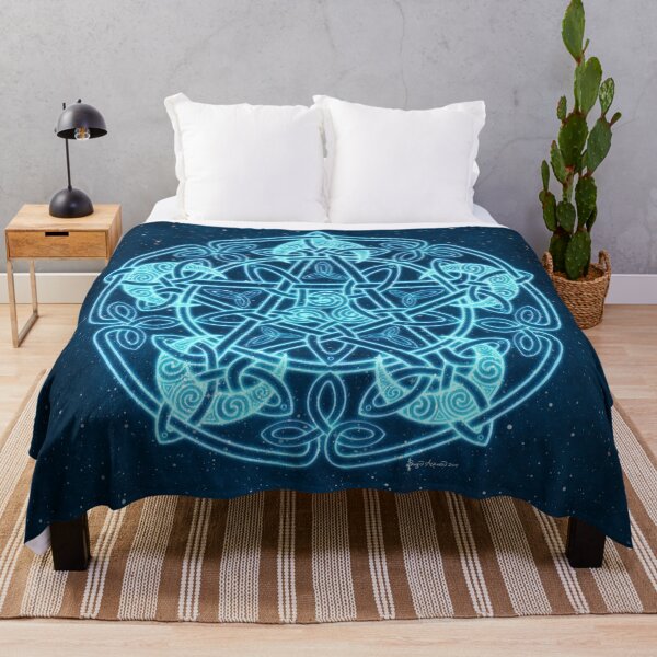 Artikelvorschau, Celtic Crescent Moon Pentacle Pentagram entworfen und verkauft von Brigid Ashwood.