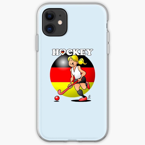 Hockey lady of the German field hockey team iPhone Soft Case