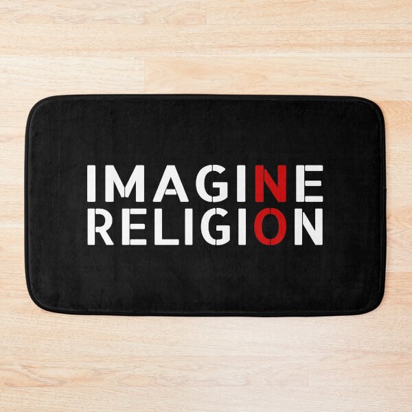 Item preview, Imagine No Religion Atheist Free Thinker designed and sold by ThreadsNouveau.