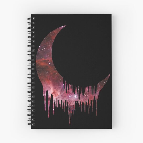 Item preview, Galaxy moon dripping / melting (red galaxy) - universe / cosmos / space - gift idea designed and sold by Vane22april.