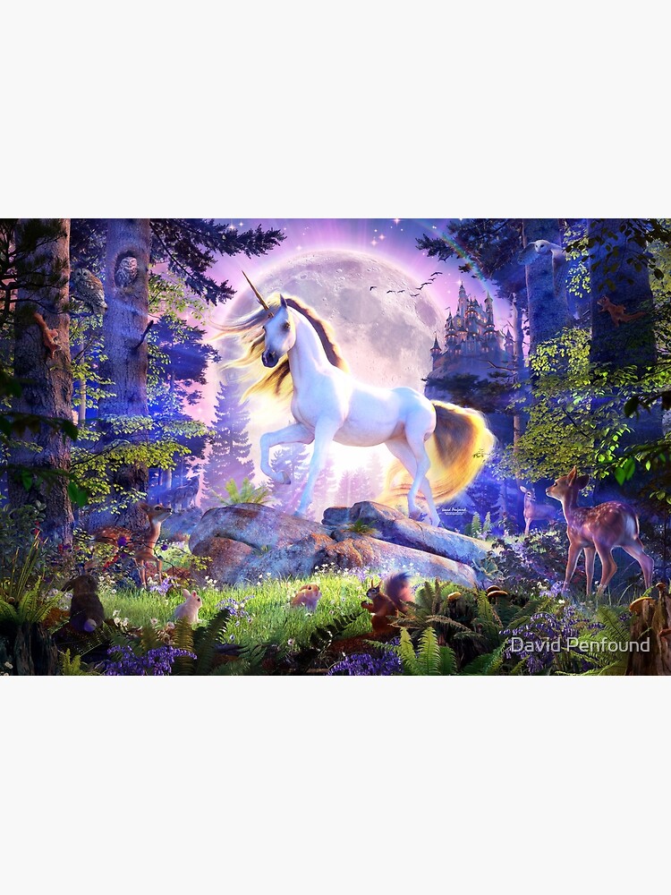 Discover Moonlight Unicorn Premium Matte Vertical Poster