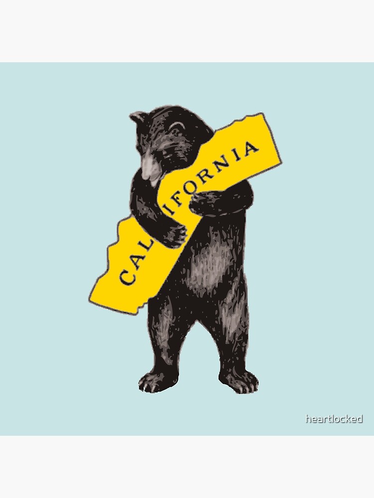 Thumbnail 2 of 2, Tote Bag, Vintage California Bear Hug Illustration designed and sold by heartlocked.