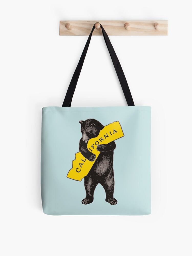 Thumbnail 1 of 2, Tote Bag, Vintage California Bear Hug Illustration designed and sold by heartlocked.