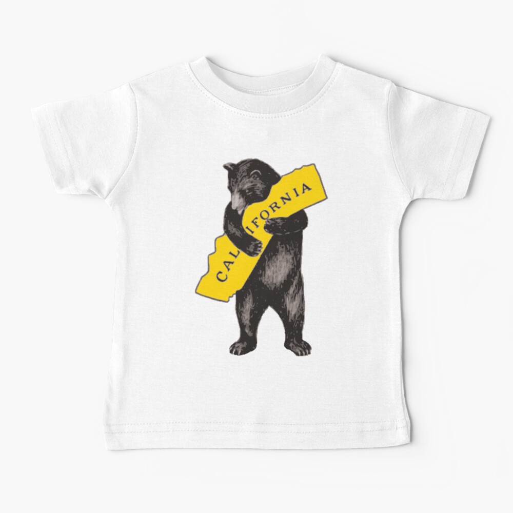 Vintage California Bear Hug Illustration Baby T-Shirt