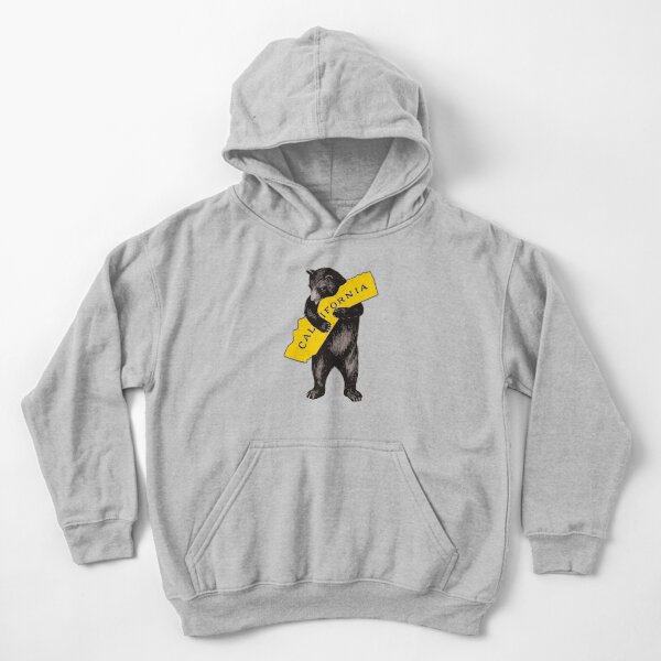 Ilustración Vintage California Bear Hug Sudadera con capucha para niños