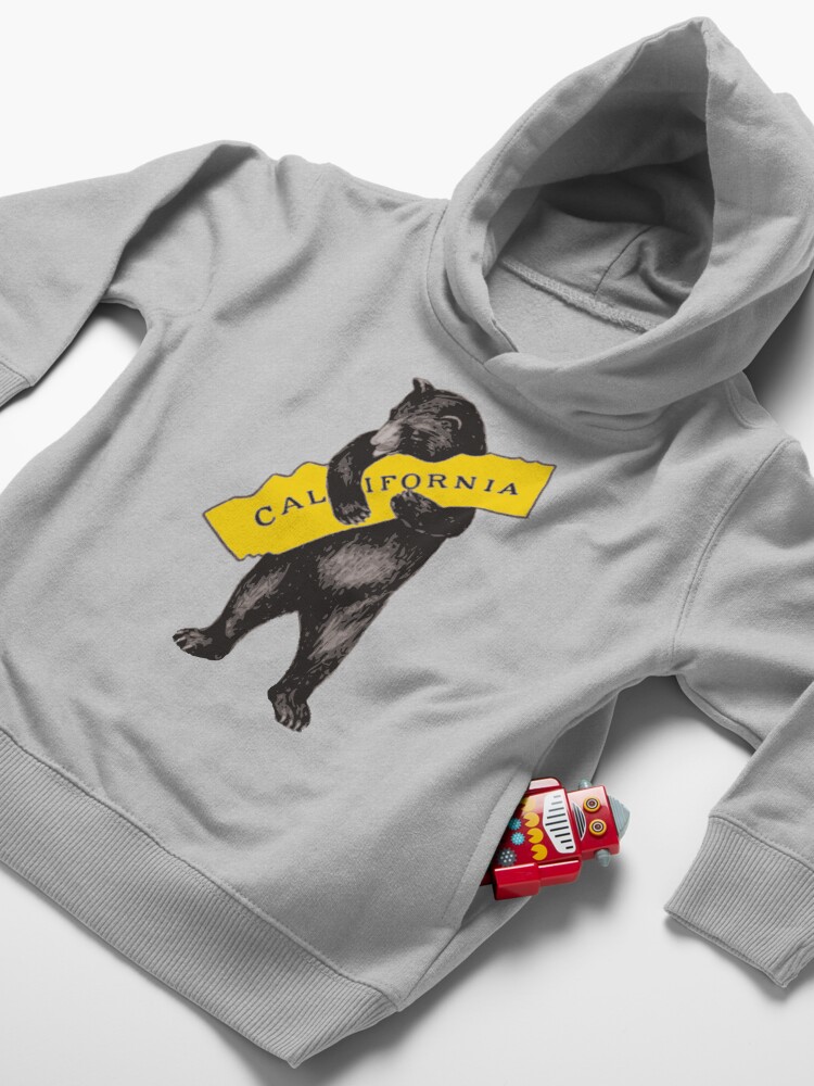 Thumbnail 4 of 5, Toddler Pullover Hoodie, Vintage California Bear Hug Illustration designed and sold by heartlocked.