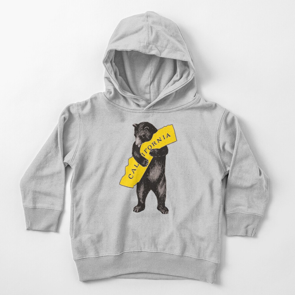Vintage California Bear Hug Illustration Toddler Pullover Hoodie