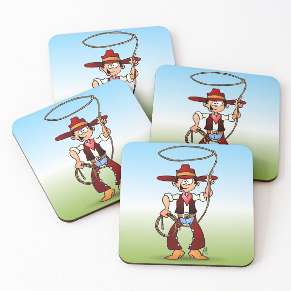 Item preview, Cowboy with a lasso designed and sold by cardvibes.
