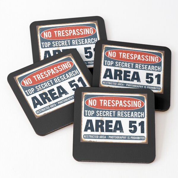 Item preview, Storm Area 51 Designs Warning Sign UFO Raid designed and sold by elderberry.