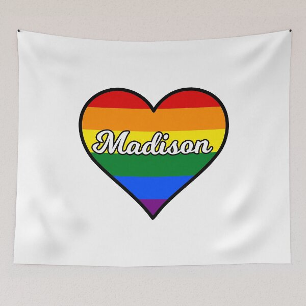 Item preview, Madison Wisconsin Gay Pride Heart designed and sold by fearcity.