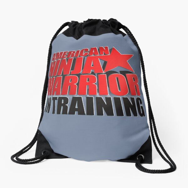 AMERICAN NINJA WARRIOR IN TRAINING Drawstring Bag