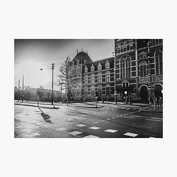Amsterdam: Outside the Rijksmuseum at dawn (textless version) Photographic Print