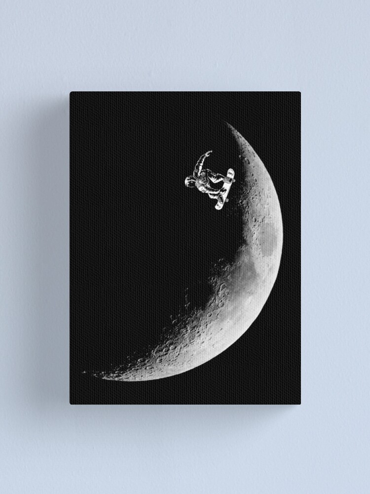 Alternate view of Moon boarder Canvas Print