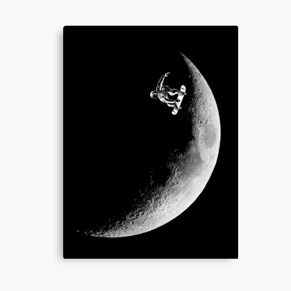 Moon boarder Canvas Print