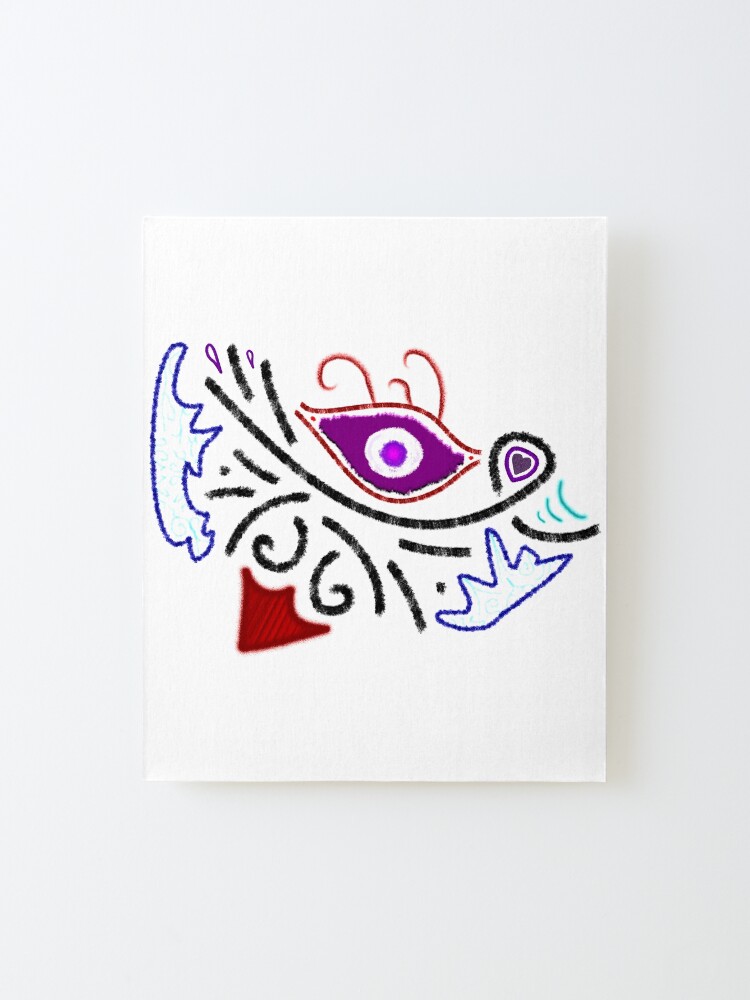 Alternate view of M.I. #1 |☼| Rustic Tribal Cyclops Insignia Mounted Print