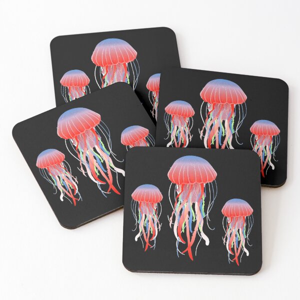 Item preview, Sea beach jellyfish swarm designed and sold by emphatic.