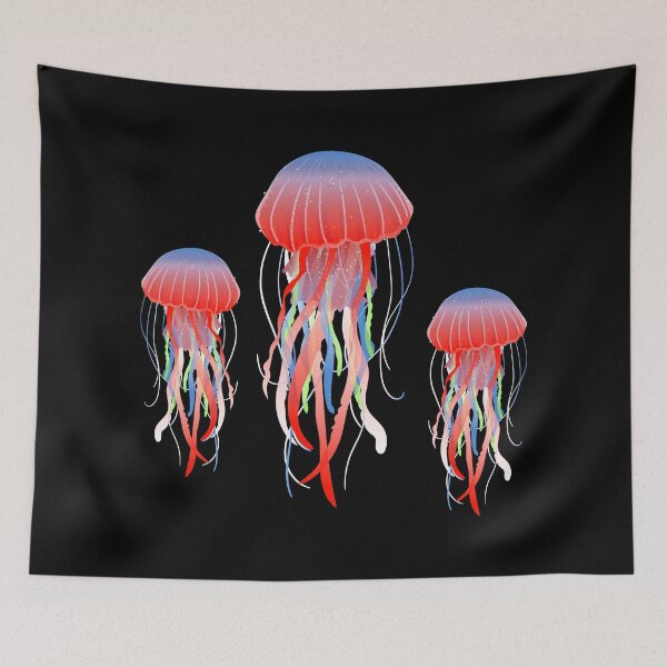 Item preview, Sea beach jellyfish swarm designed and sold by emphatic.