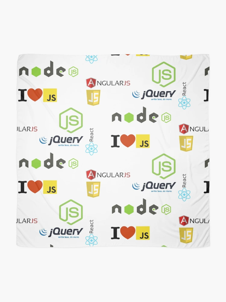 Thumbnail 2 of 3, Scarf, javascript ecosystem nodejs jquery designed and sold by yourgeekside.