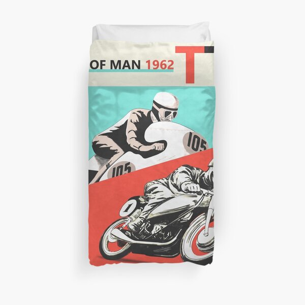 Vintage Isle of Man TT Duvet Cover