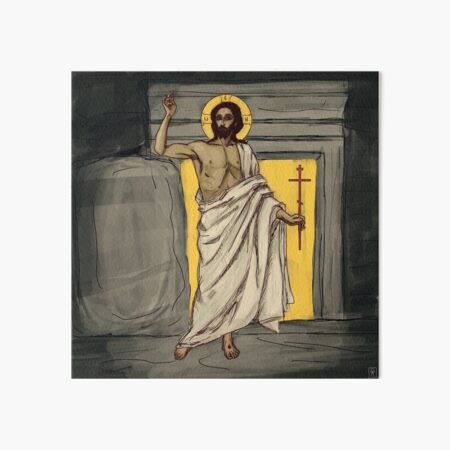 Resurrected Christ Art Board Print