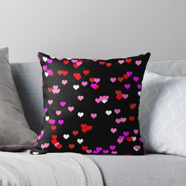 Item preview, Scattered Hearts in Pink Showing Black Background Option designed and sold by Darcy777.