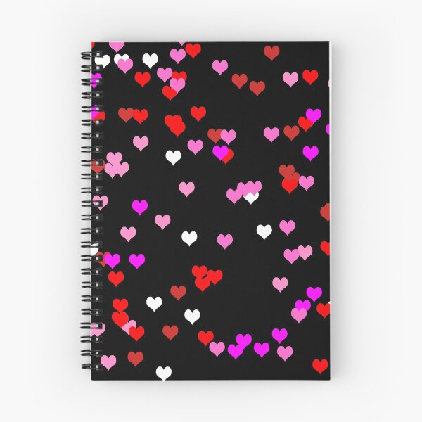 Item preview, Scattered Hearts in Pink Showing Black Background Option designed and sold by Darcy777.