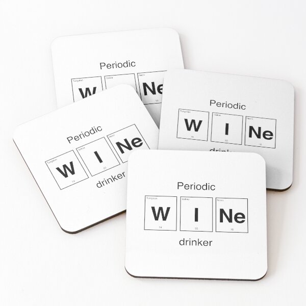 Item preview, Periodic wine drinker designed and sold by PAVOCreative.