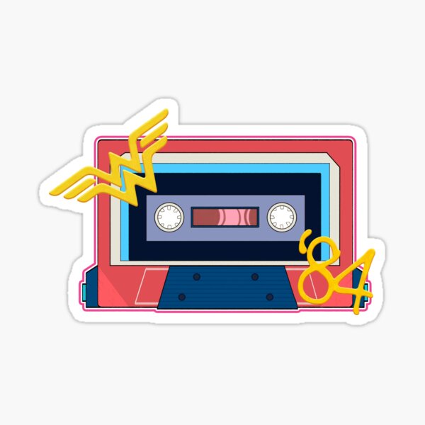 80's Wonder Hero Cassette Sticker