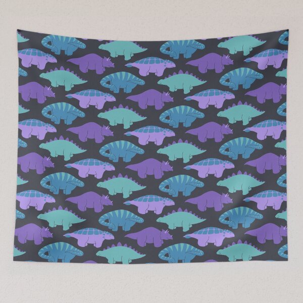 Item preview, Mosaic of dinos 1 - blue version designed and sold by Biskotz.