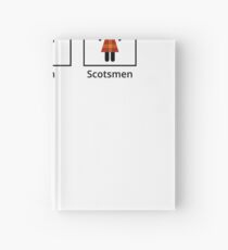 Women, Men, Scotsmen Humorous Toilet Signs Hardcover Journal