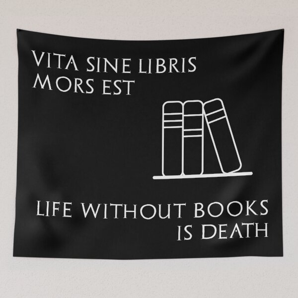 Item preview, Life without books is death -  invert designed and sold by adiosmillet.